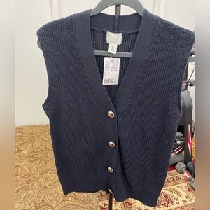 H&M Navy Blue Women's Sweater Vest